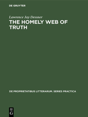 cover image of The homely web of truth